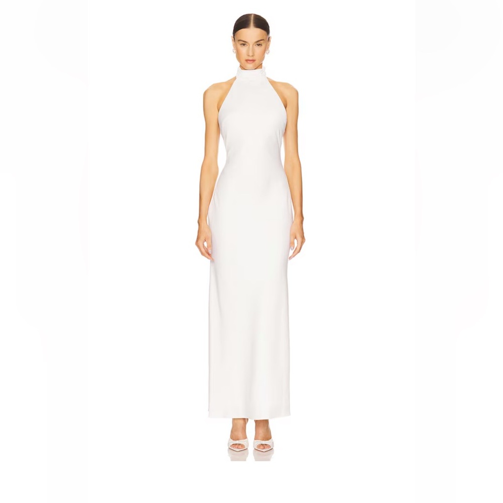 Revolve Evianna Smith Gown In Satin